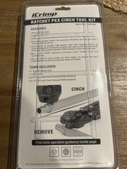 Icrimp Ratchet PEX Cinch Tool with Removing Function for 3/8 to 1-Inch Stainless
