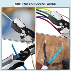 Precision Wire Strippers and Heavy Duty 8-Inch Cable Cutters, BOOSDEN Tools