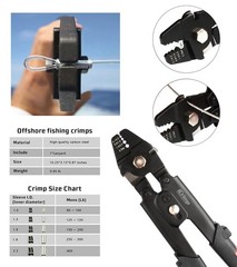 iCrimp Wire Rope Swager for Crimping Fishing Lines Up To 2.2mm 250 mm, Black