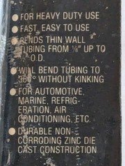 Vintage NOS KASTAR 542A Aluminum TUBE BENDER Tool in Unopened Package UNUSED