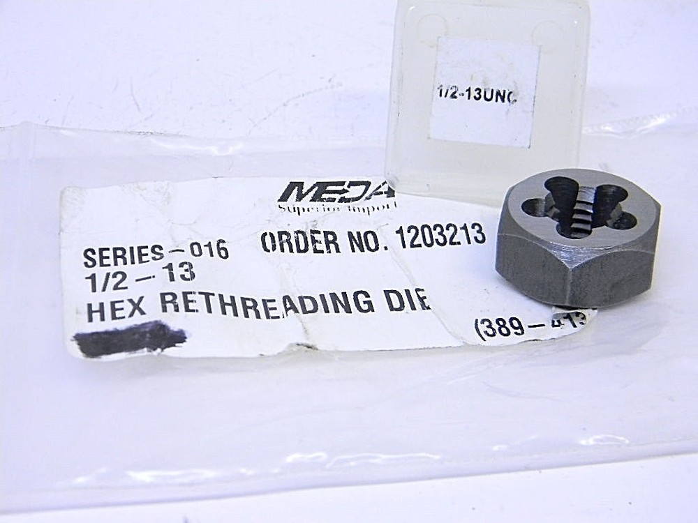 New Meda Rethreading Die 1/2&Prime; -13 UNC PART# 1203213