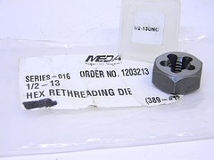New Meda Rethreading Die 1/2&Prime; -13 UNC PART# 1203213