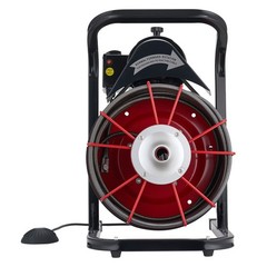 75ft Solid-Core Drain Auger, 4 Interchangeable Cutters