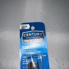 Century Drill & Tool 95203 Carbon Steel Pipe Thread Tap, 3/8-18NPT