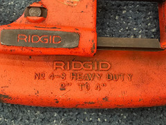 Ridgid No. 4-S Pipe Tubing Cutter 2&Prime; &ndash; 4&Prime; Capacity Made in USA Pre-owned
