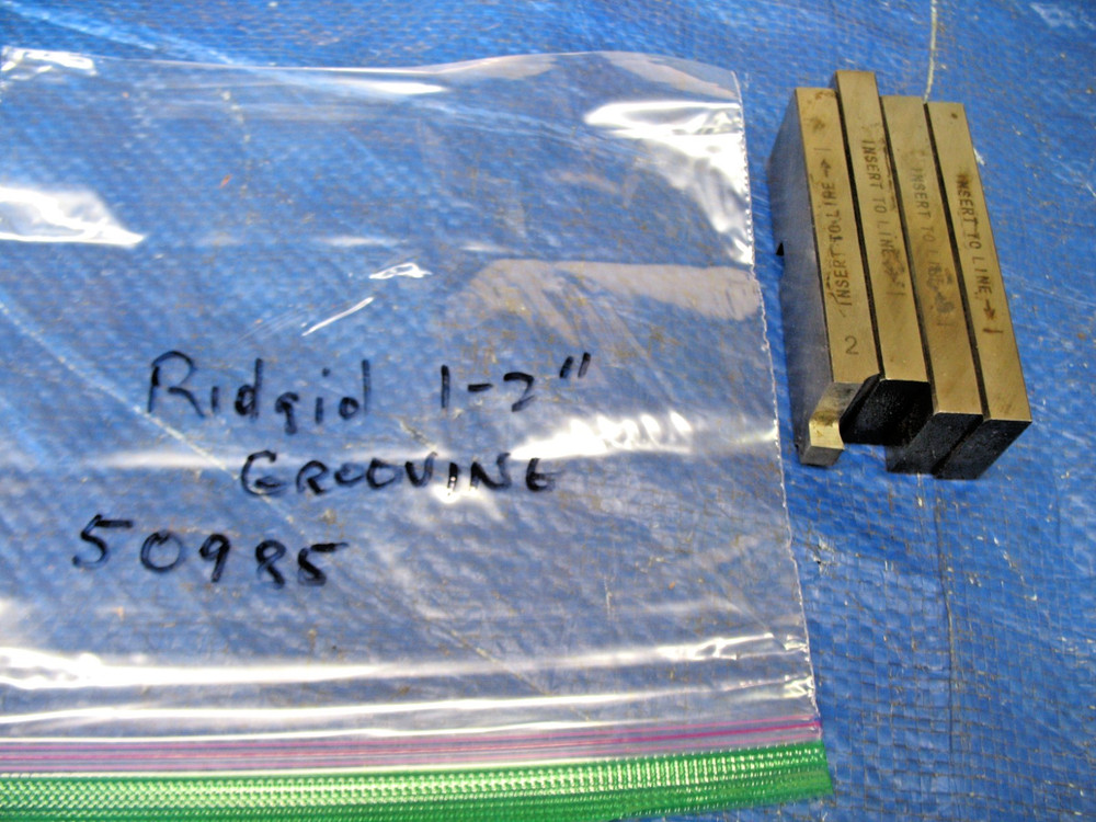 RIDGID 50985 1&Prime; to 2&Prime; HS GROOVER GUIDE SET USED EXCELLENT