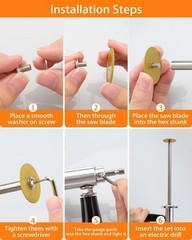 Inside Pipe Cutter for PVC Pipe, Internal Pipe Cutter Tool with Diamond Grit Cut