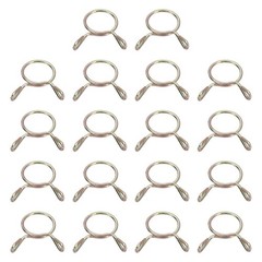 Fuel Line Hose Clips, 30Pcs 11.5mm Zinc Plated 65Mn Steel Tubing Spring Clamps