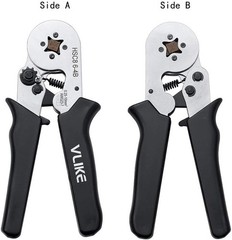 Ferrule Crimping Tool, Wire Crimper Pliers with 1200 Terminal Ferrules Tinned C