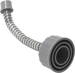 A/C Drain Lines Cleaner Tool: Efficient Vacuum Attachment, 9-Inch Length, Gray