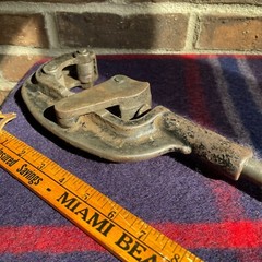 RARE ANTIQUE D. SAUNDERSONS 2&Prime; PIPE CUTTER NO. 2 PATENTED NOVEMBER 28 1880 R$133