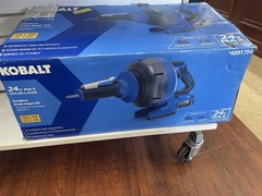 New Kobalt 24v Cordless Drain Auger Kit with 85 Watt Battery & Charger 4891704
