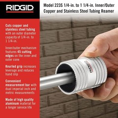Professional 1/4&Prime; to 1-1/4&Prime; Inner/Outer Reamer &ndash; Ergonomic Design for Comfort