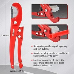 High Quality PPR Crimping Tool Set Easy Pipe Installation W/ Cutter & Gauge New