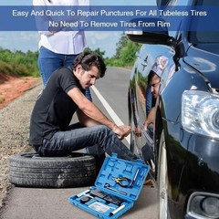HeavyDuty Tire Repair Kit 68 Pcs for Car Motorcycle ATV Truck Tractor