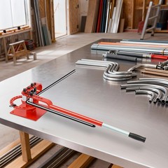 Manual Bending Tool Pipe Tube Bender Heavy-Duty Tube Bending Tool w/Mold 0-200&deg;