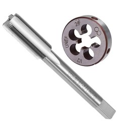 1/2&Prime; &ndash; 28 UNEF Right Hand Tap and Die Set with Round Die 22LR 223 5.56 9mm