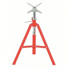 Ridgid 22168 VF-99 28&Prime; &ndash; 52&Prime; Adjustable 12&Prime; V-Head Folding High Pipe Stand