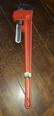 Pittsburgh 24&Prime; Steel Pipe Wrench -Straight Jaw 3&Prime; Capacity- Item #61361