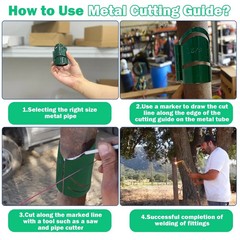 Metal Pipe Cutting Guide Kit 1-5/8 in, Pipe Saddle Template Cutting Guide，Pip&hellip;
