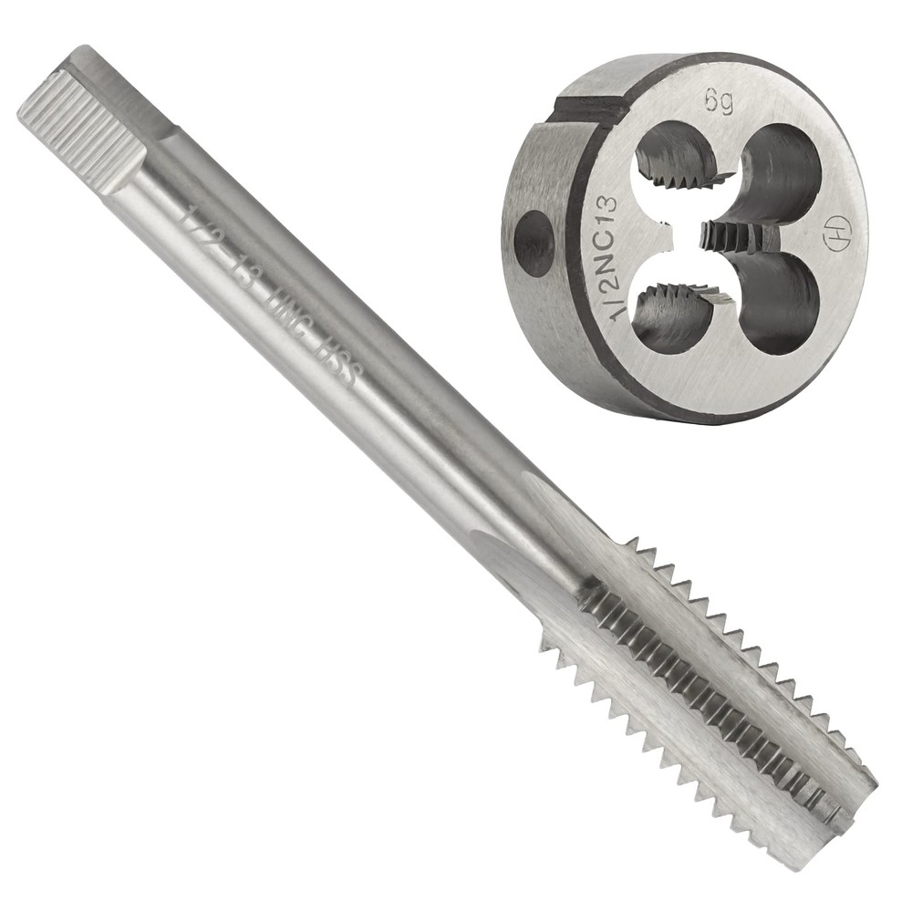 1/213 UNC HSS Tap And Die Set Machine Thread Round Right Hand Cutting Tool