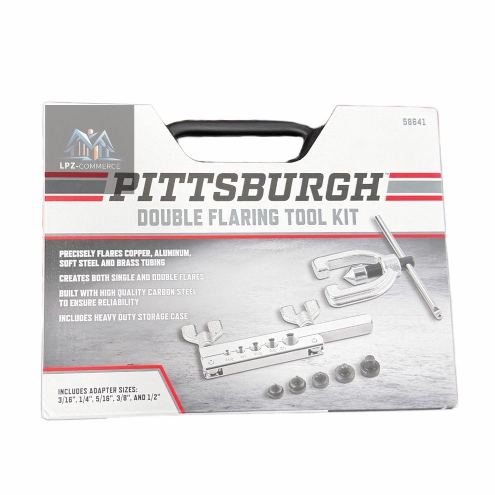 Pittsburgh Double Flaring Tool kit.with heavy duty carrying case