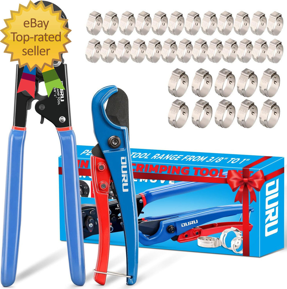 2 in 1 Ratchet Pex Crimping Tool Cinch and Remove Combo Function Pex Pipe