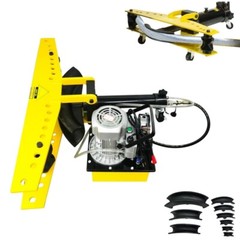 110V Hydraulic Steel Pipe Angle Bender 90&deg; Folding Tube Bending Machine 10 Dies