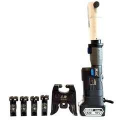 Electric Pipe Press Tool Hydraulic Crimping Kit w/ 1/2&Prime; 3/4&Prime; 1&Prime; 1-1/4&Prime; Jaws