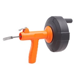 VEVOR 25Ft 1/4&Prime; Plumbing Drain Cleaner Snake Drain Auger Cleaning Clog Remover