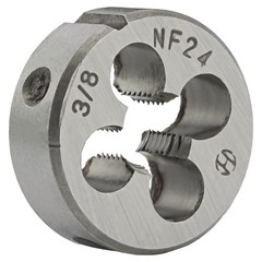 3/8&Prime;24 UNF HSS Tap And Die Set Machine Thread Tap Round Die Right Hand