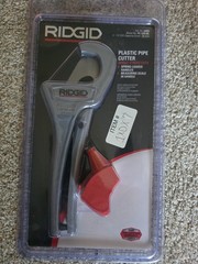 RIDGID 1/8&Prime; to 1-3/8&Prime; PVC and PEX Pipe Cutter with Multi-Layer Adapter PC-1375ML