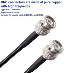 Taiss Coaxial Cable Tool Kit BNC Crimp tool with 10PCS Male Black