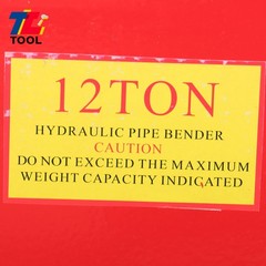 Copper Exhaust Pipe Bender Manual Hydraulic Tubing Bender With 6 Dies 12 Ton