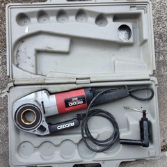 RIDGID 600 115V Electric Pipe Threader Power Drive W/ Clamp Case Germany
