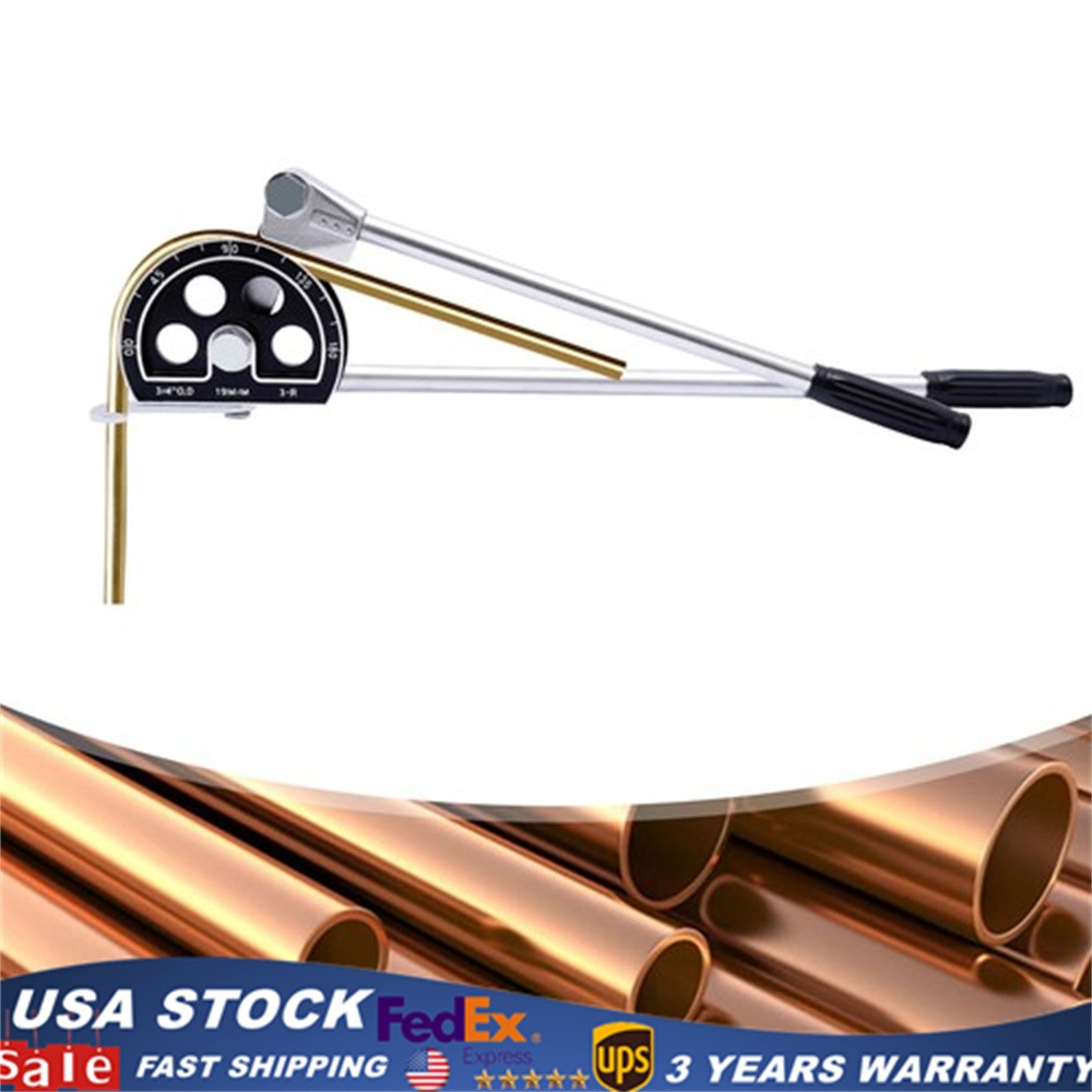 3/4&Prime; Ratcheting Pipe Tube Bender 0-180&deg; Manual Pipe Bender Bending Tool 19mm