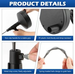 32ft Plumbers Drain Snake Long Heavy Duty Plumbing Auger Hand Tool Bathroom Pipe