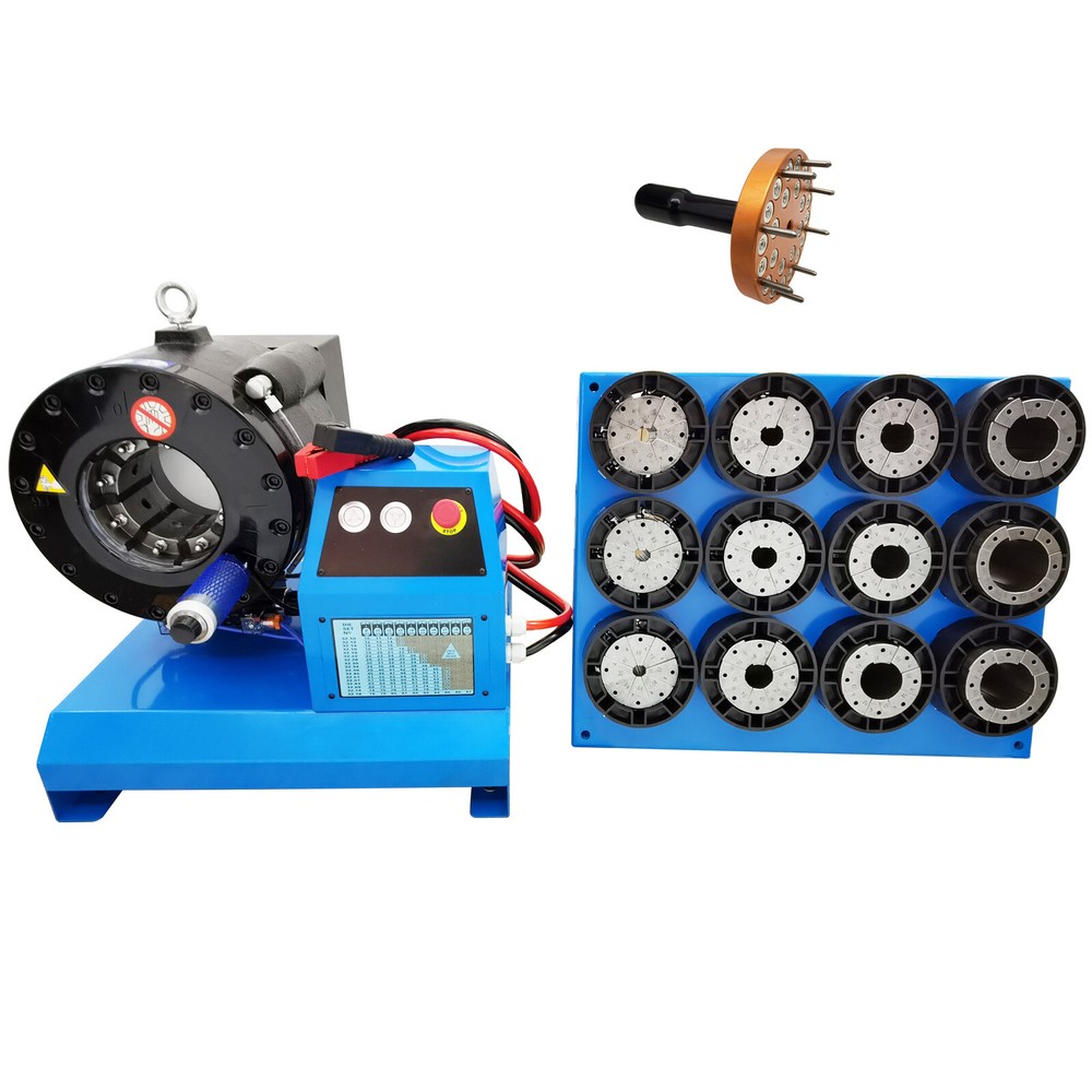 12V 2.5KW 1/4&Prime;-2&Prime; High Pressure Hydraulic Hose Crimping Machine 13 Set Dies