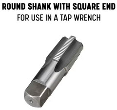 1/2 In Carbon Steel Npt Pipe Tap And 23/32 In High Speed Steel Drill Bit Set New