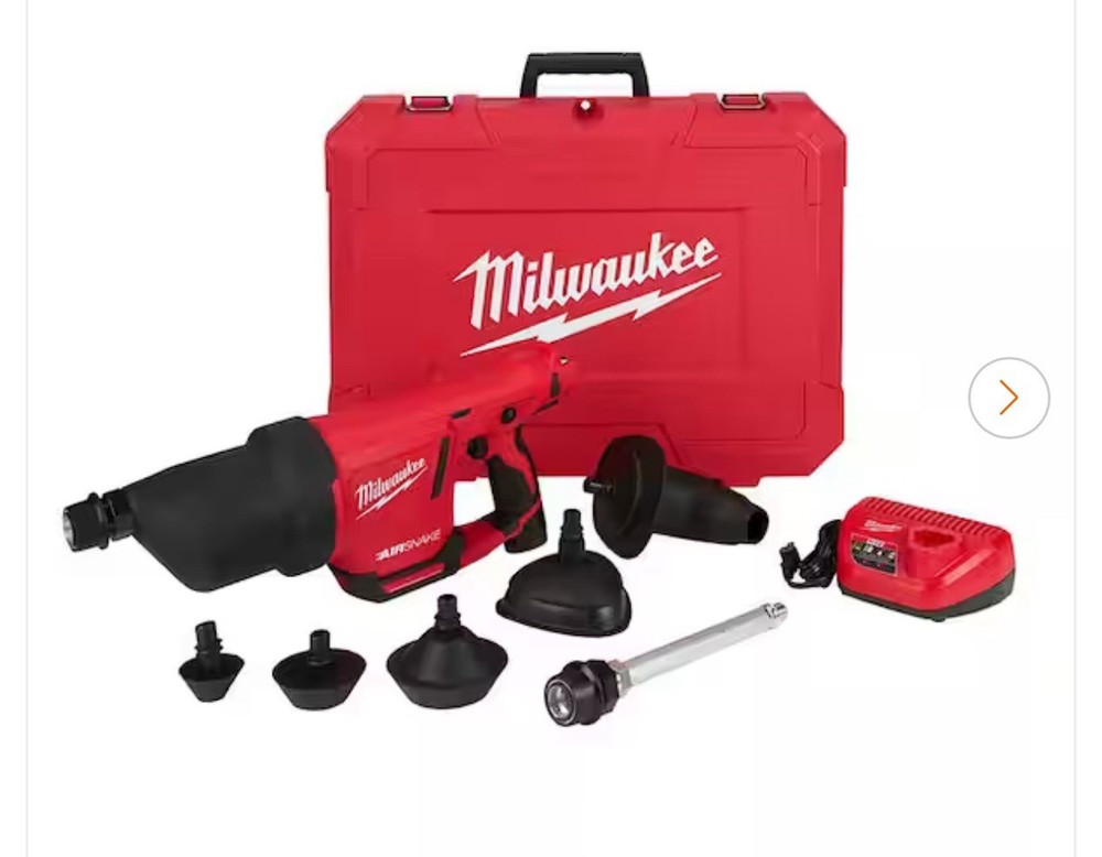 Milwaukee M12 Drain Cleaning Air Gun Kit (2572B-21)