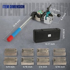 Professional Brake Line Flaring Tool Kit for 45 Degree Single/Bubble/Double Flar