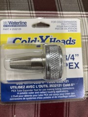 Waterline Part#2532126 Cold-X Heads 3/4&Prime; Pex For Cold Expansion