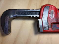 RIDGID 24&Prime; Straight Pipe Wrench 3&Prime; Capacity, Made in USA, Nice !