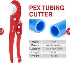 PEX Clamp Tool Kit for 3/8 to 1 Inch PEX Cinch Clamps 20Pcs 1/2 Inch & 10Pcs 3/4