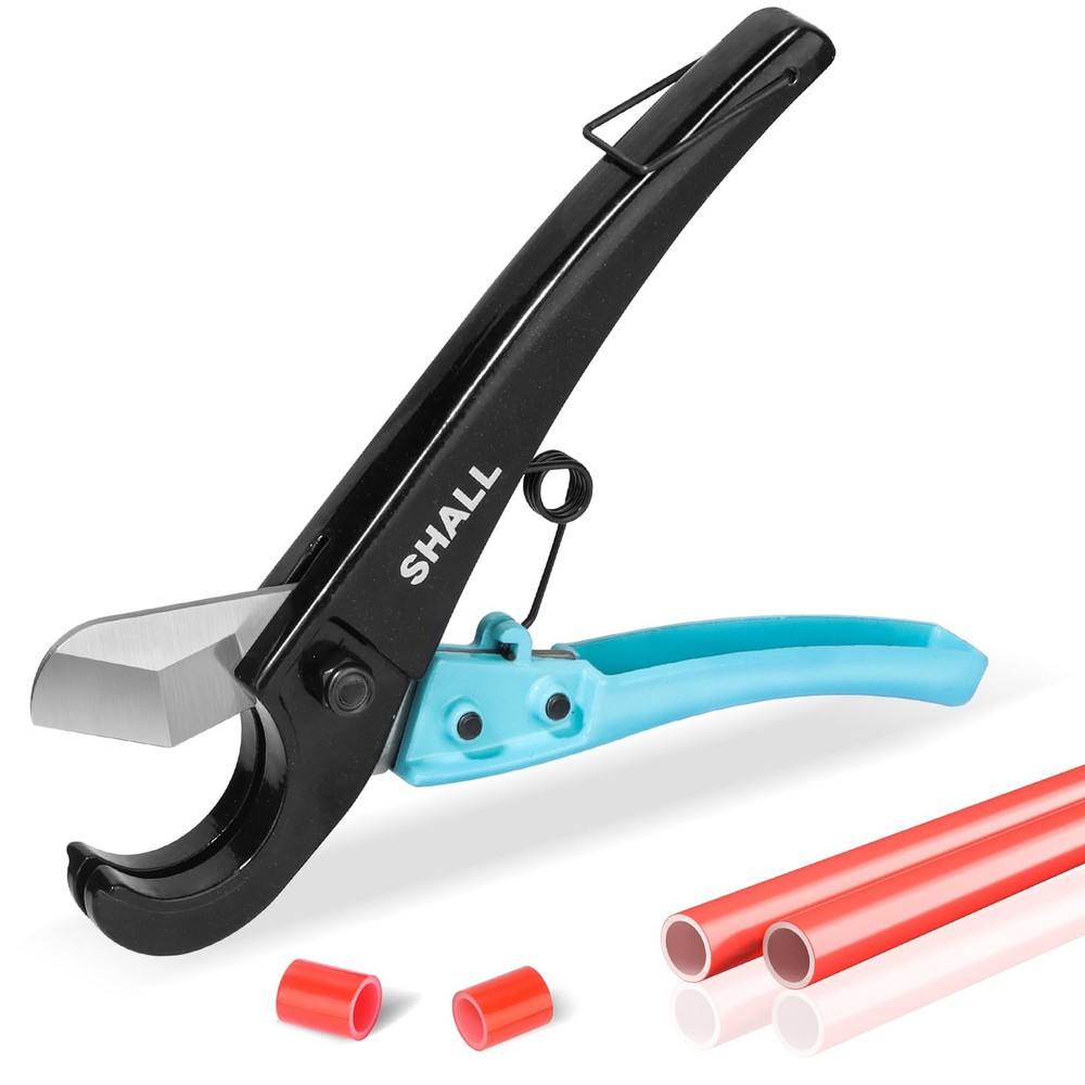 SHALL PEX Pipe Cutter, Cuts up to 1-3/8&rsquo;&rsquo;, Fast Tubing Blue-black