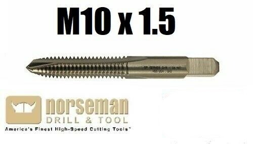M10 x 1.50 Metric Spiral Tap High Speed Steel BEST QUALITY Norseman 60152
