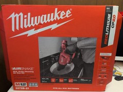 Milwaukee 2572B-21 M12 12V Airsnake Drain Cleaning Air Gun Kit w/ Attachments