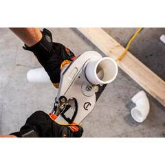 2-1/8 In. Ratcheting PVC Pipe Cutter with Dipped Grips