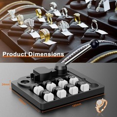 GAXPAK 30pcs Ring Bender Tool Machine Ring Set for 12/14/16/18/20/22mm, Earri&hellip;