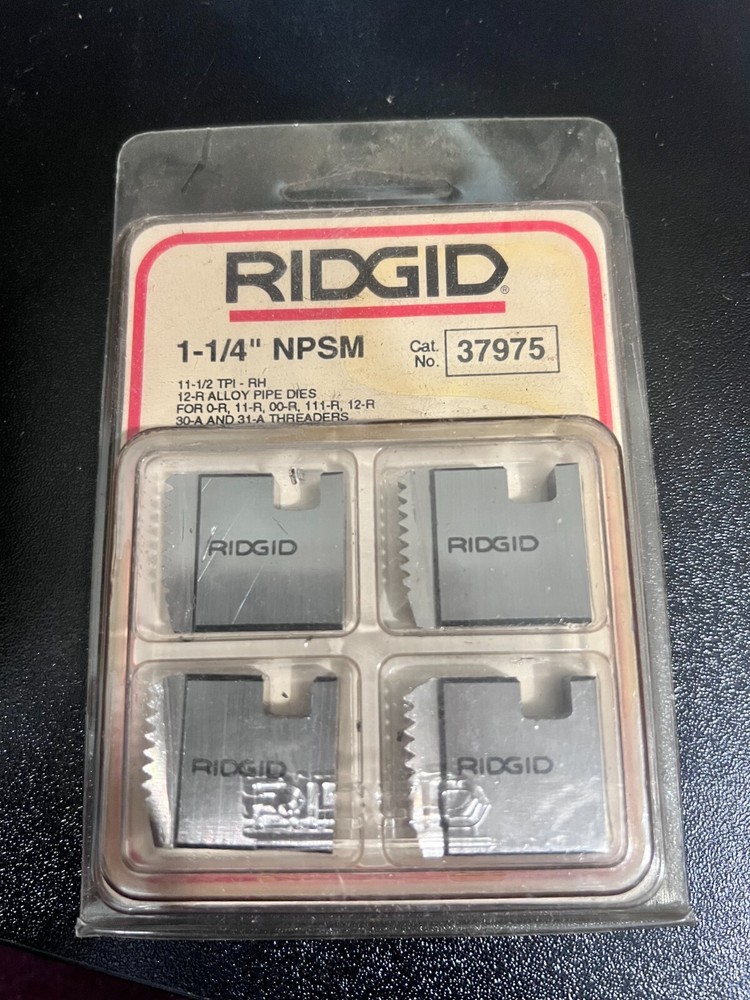 RIDGID 1 &ndash; 1/4&Prime; NPSM Alloy Steel Pipe Dies 37975